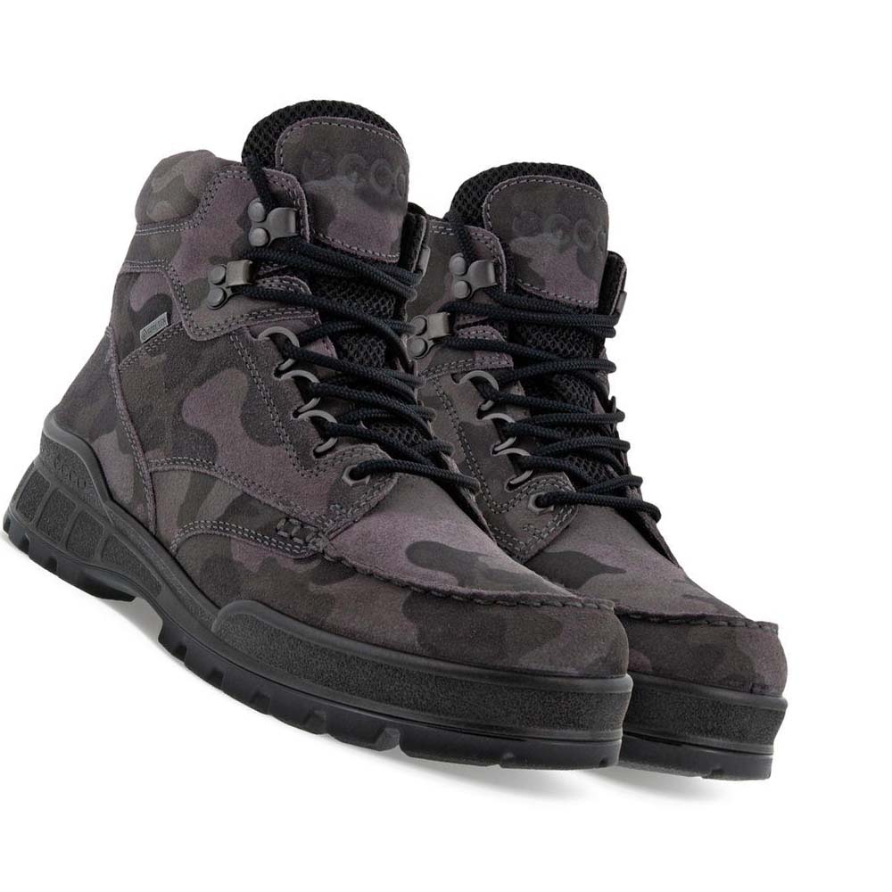 Férfi Ecco Pálya 25 Camo Gtx Pl Csizma Szürke | HU 451RVD